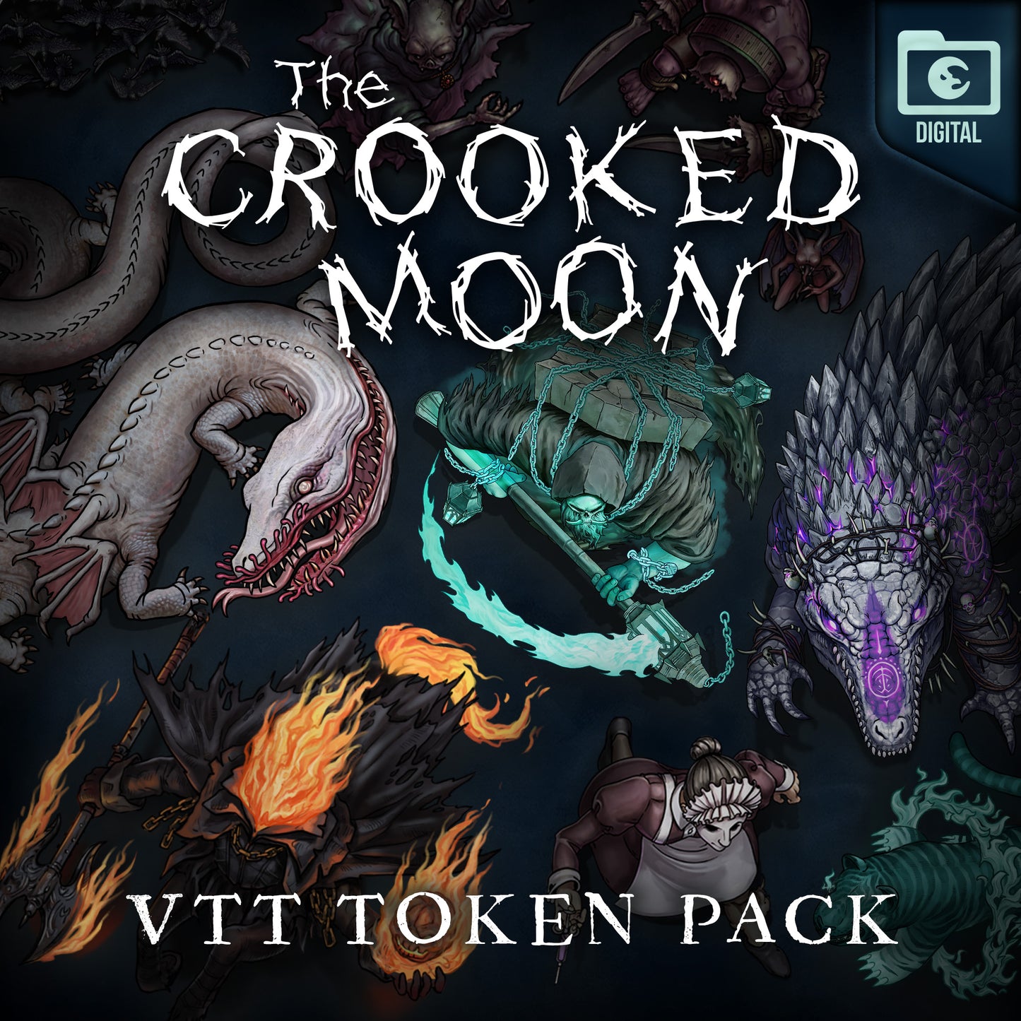 Crooked Moon Digital Monster & NPC Token Pack