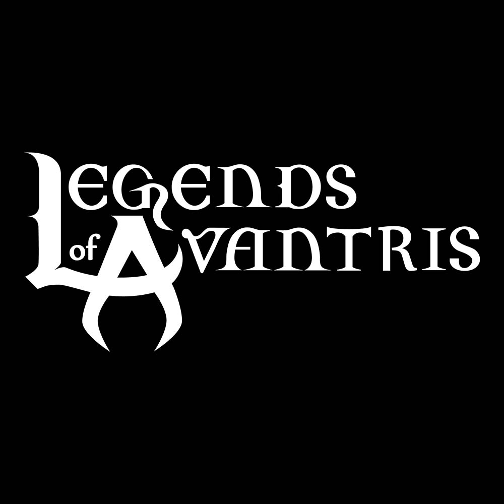 Legends of Avantris White Logo - T-Shirt