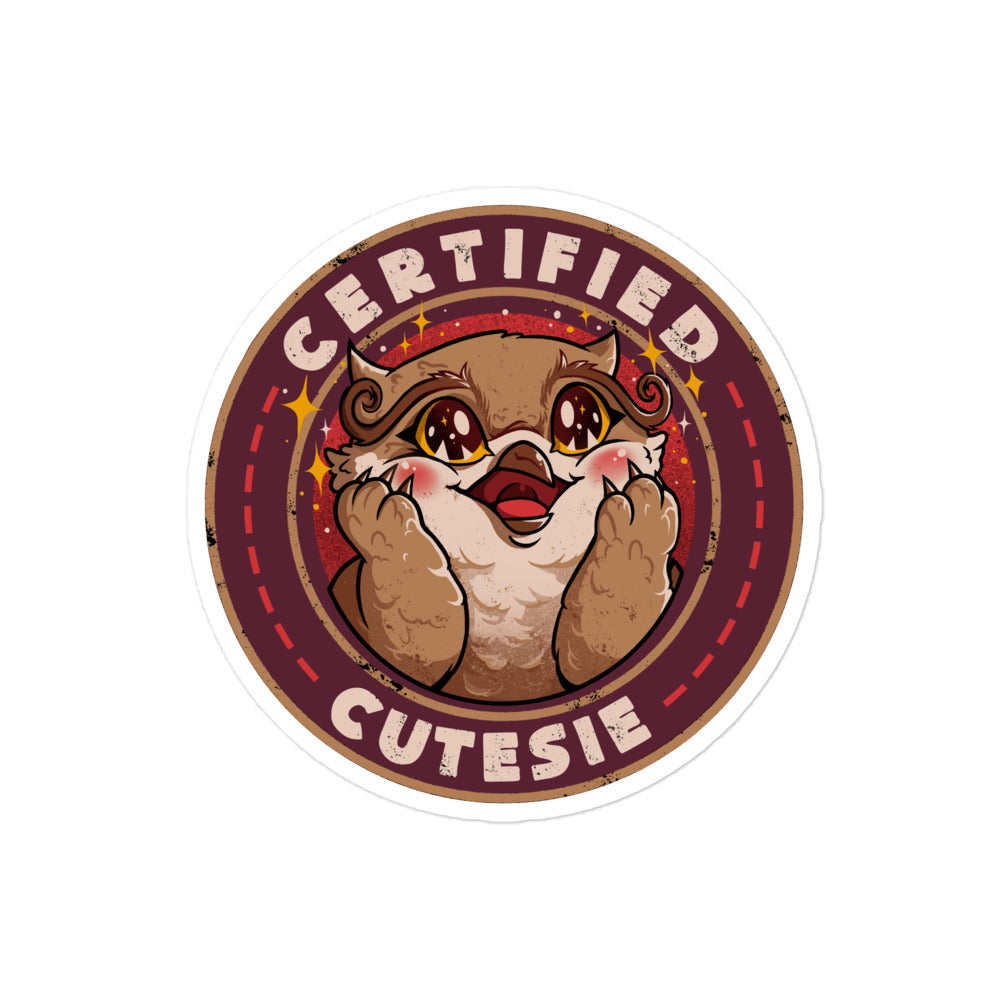 Certified Cutesie - Sticker