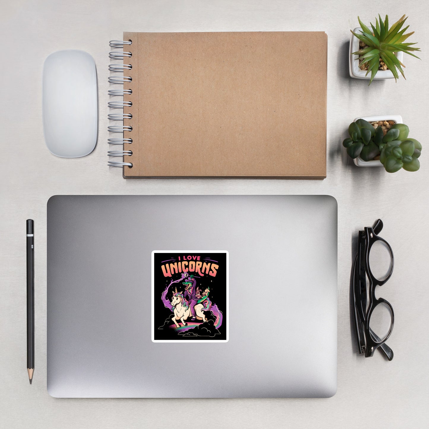 I Love Unicorns - Sticker