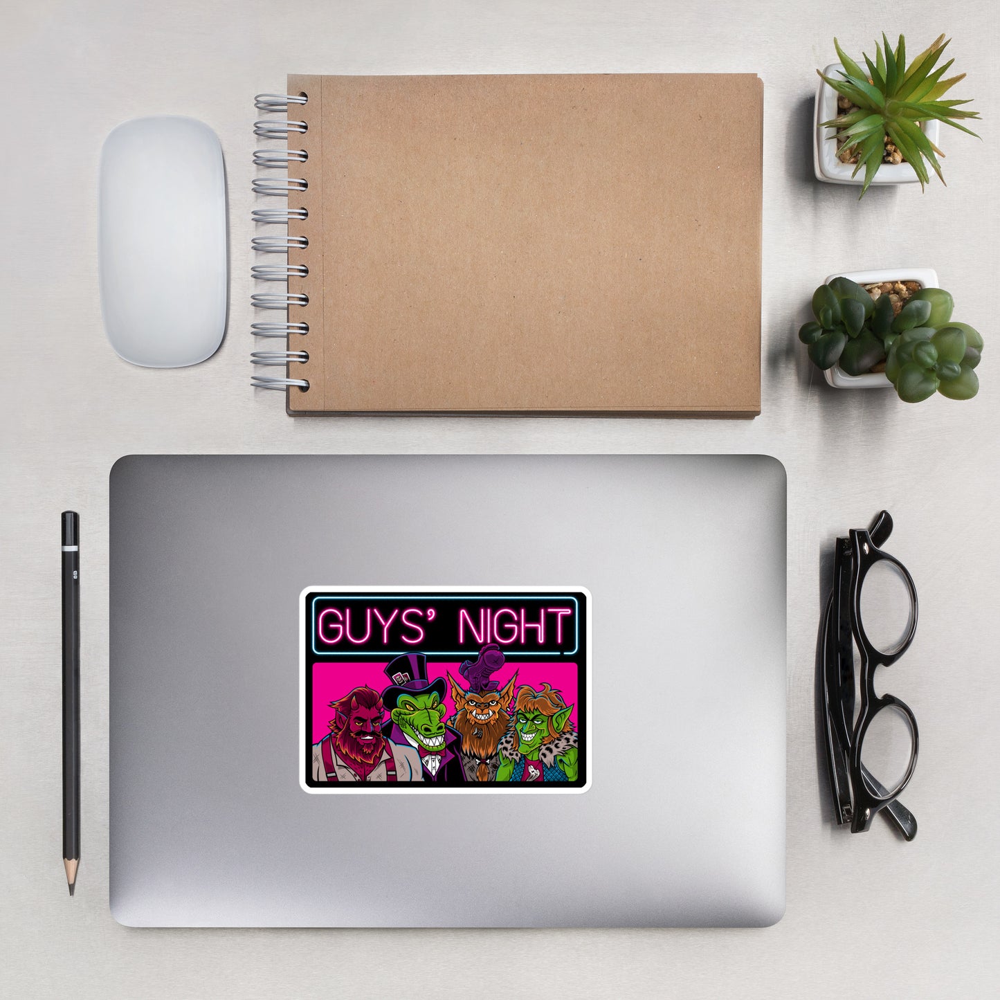 Guys' Night - Sticker