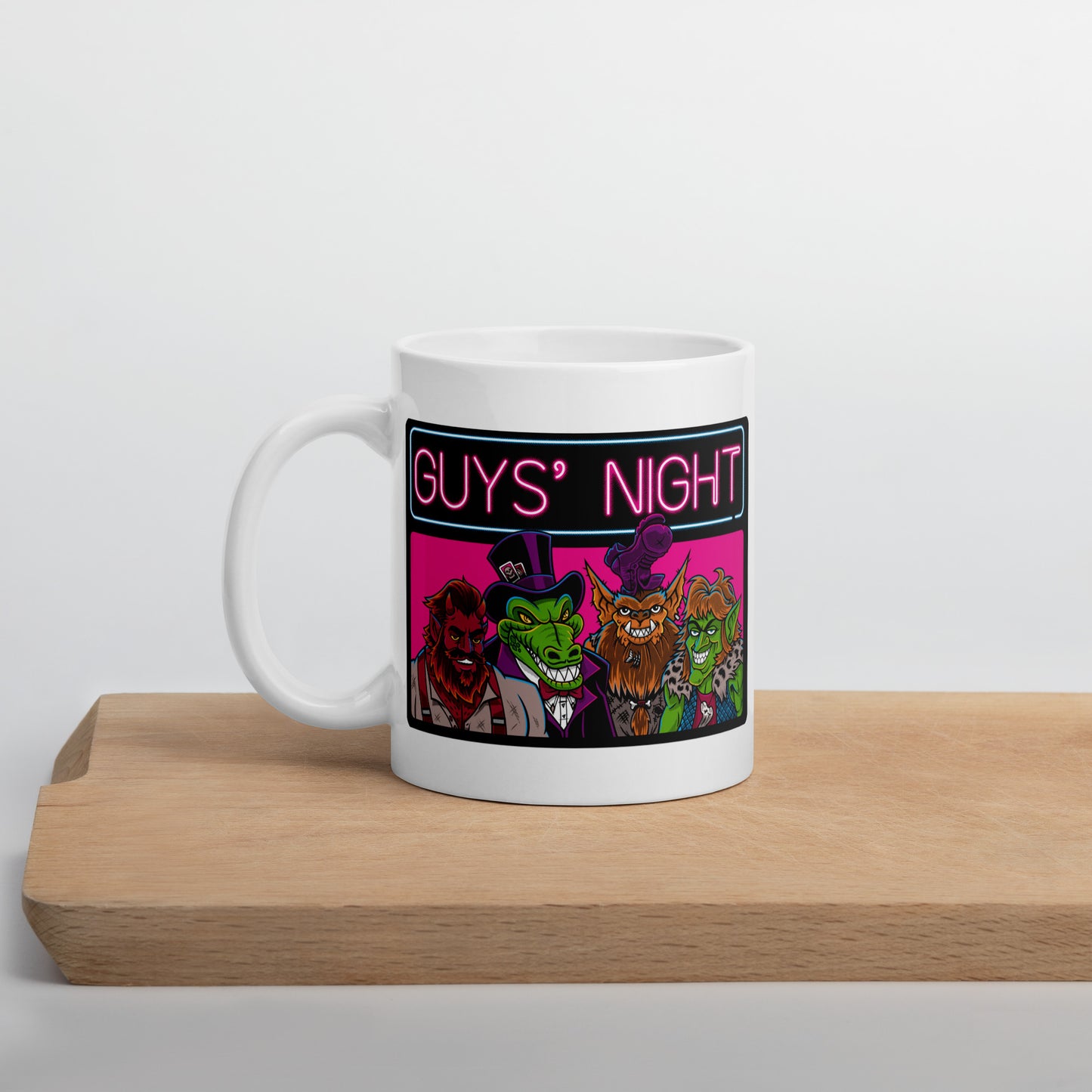 Guys' Night - White Glossy Mug
