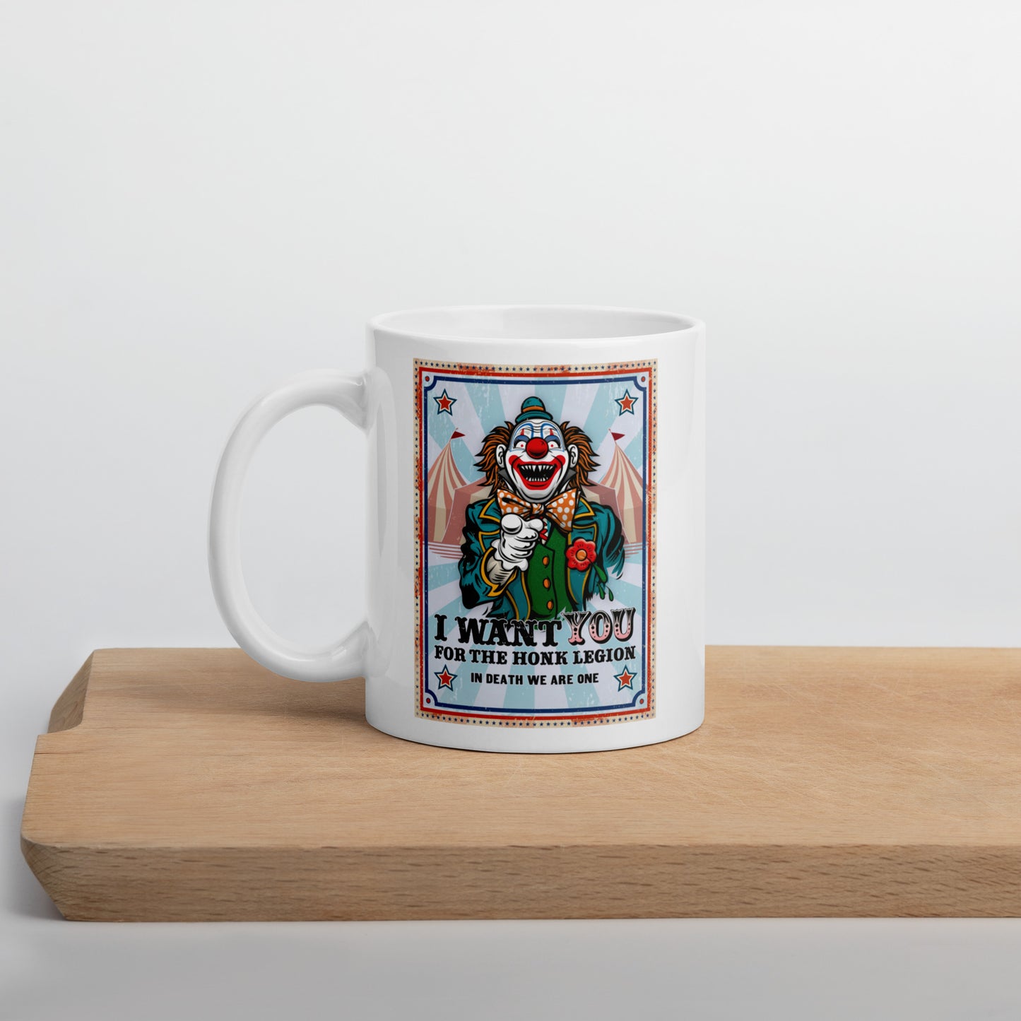 Chuckles Wants YOU - White Glossy Mug