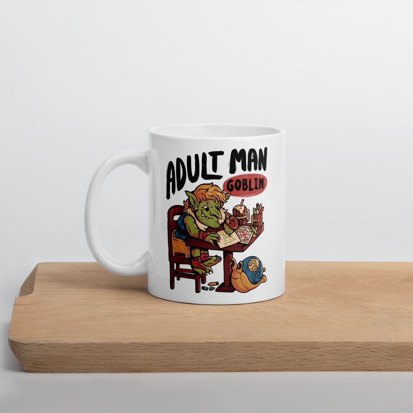 Adult Man Goblin - White Glossy Mug
