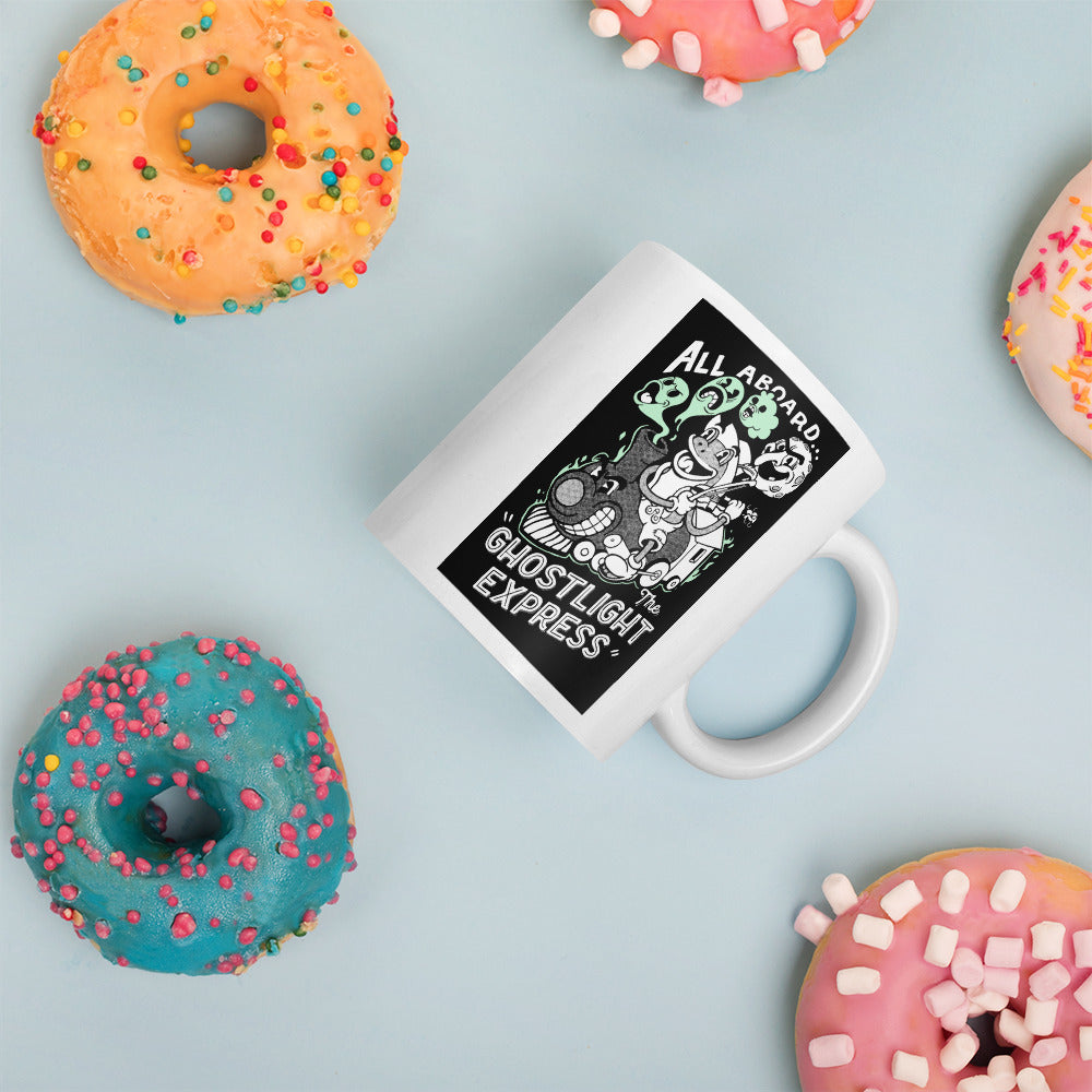 All Aboard the Ghostlight Express - White Glossy Mug