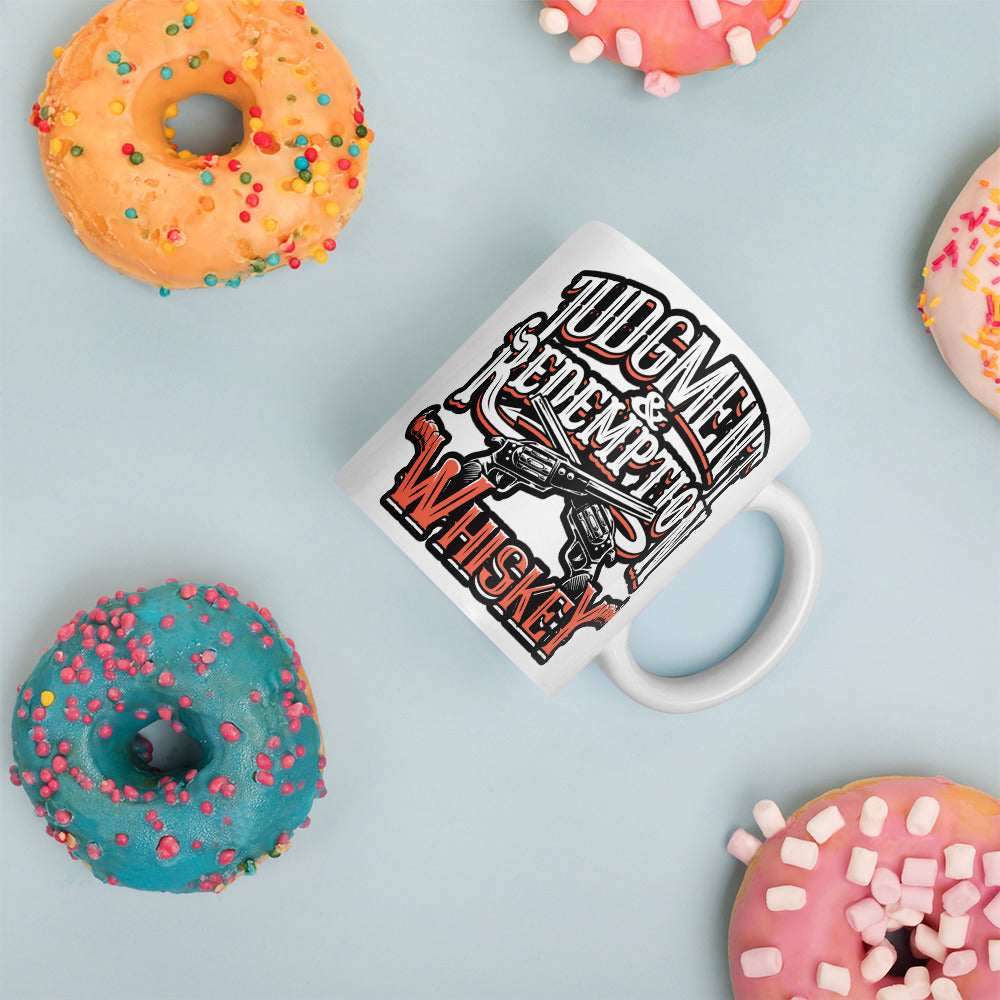 Judgment and Redemption - White Glossy Mug