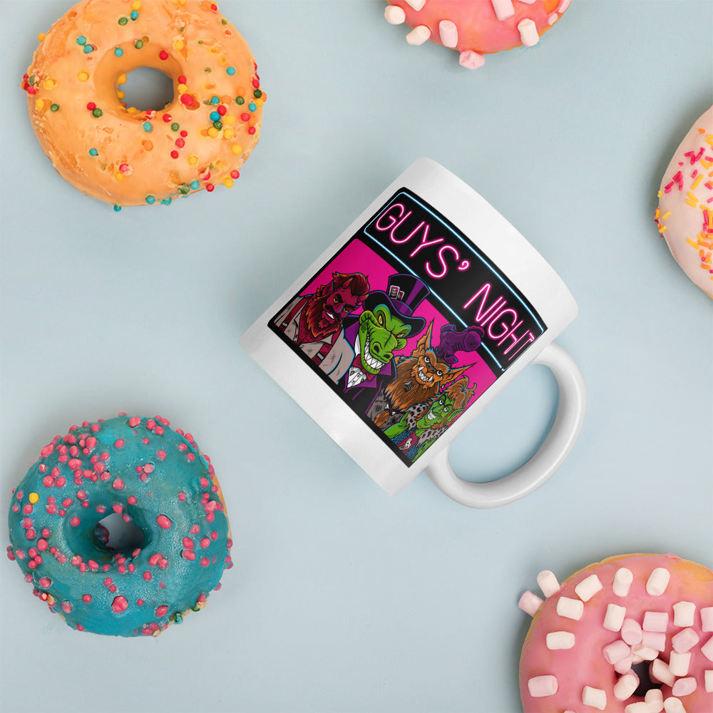 Guys' Night - White Glossy Mug