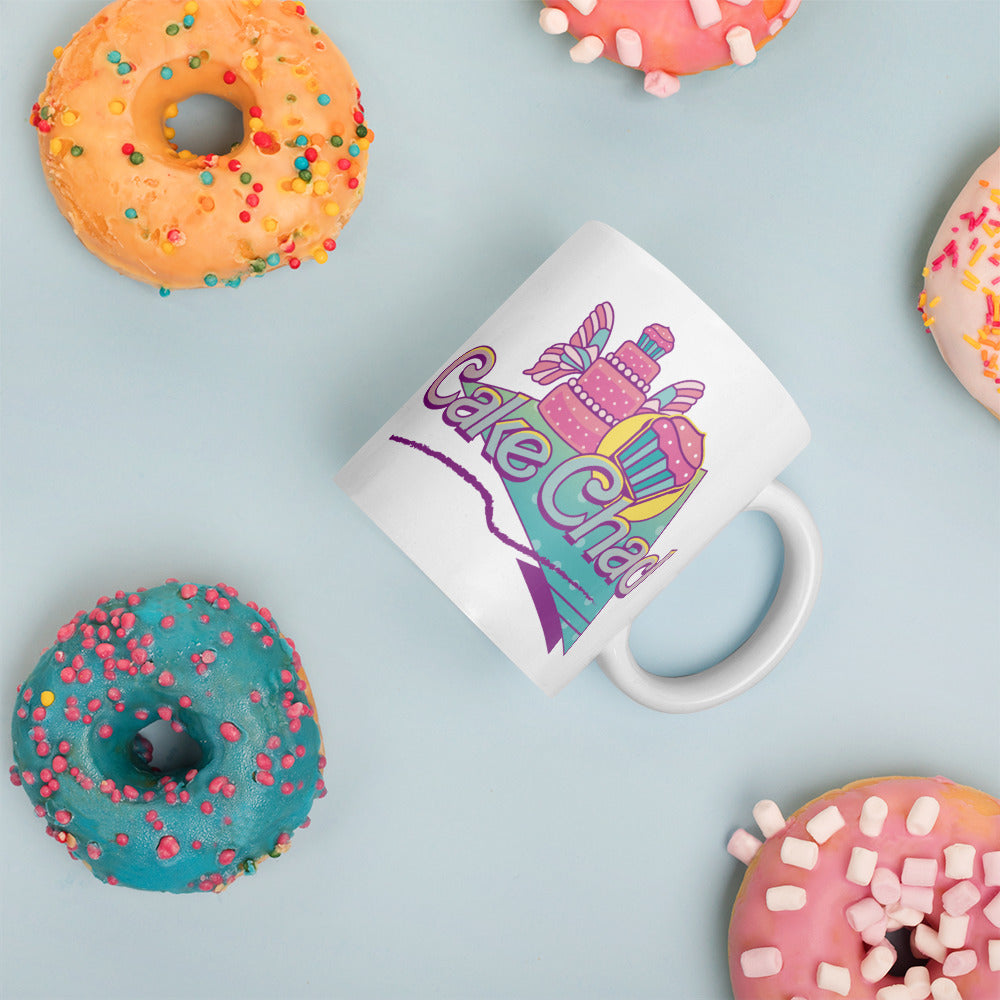 Cake Chad - White Glossy Mug