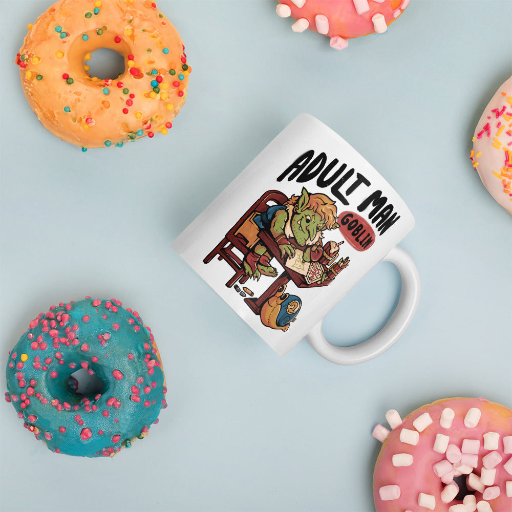 Adult Man Goblin - White Glossy Mug