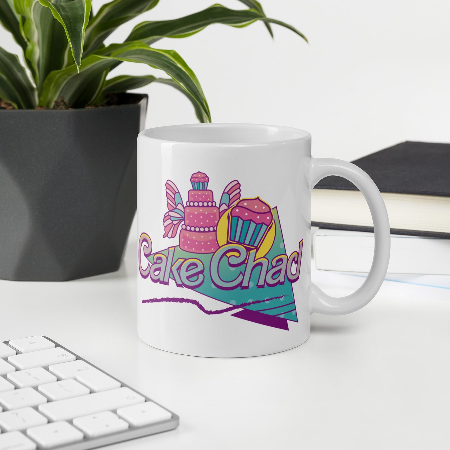 Cake Chad - White Glossy Mug