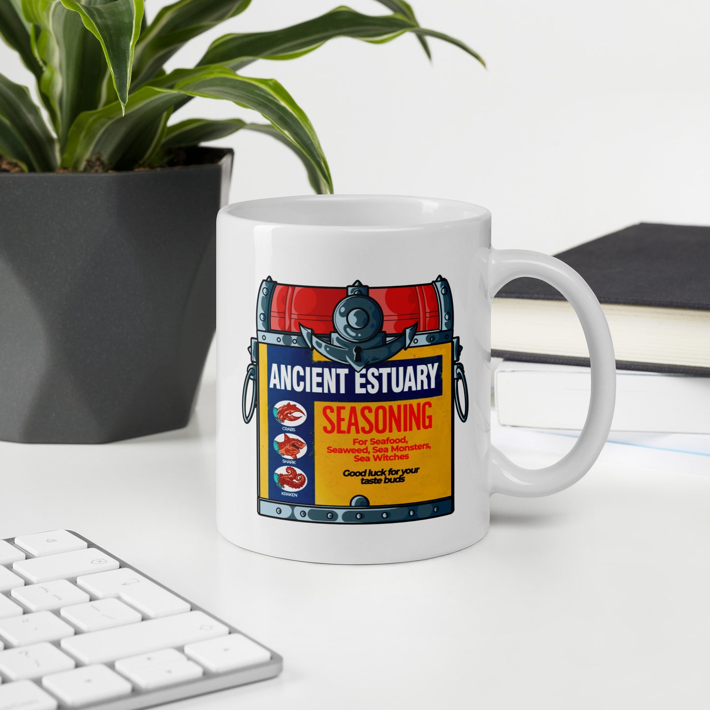 Ancient Estuary - White Glossy Mug