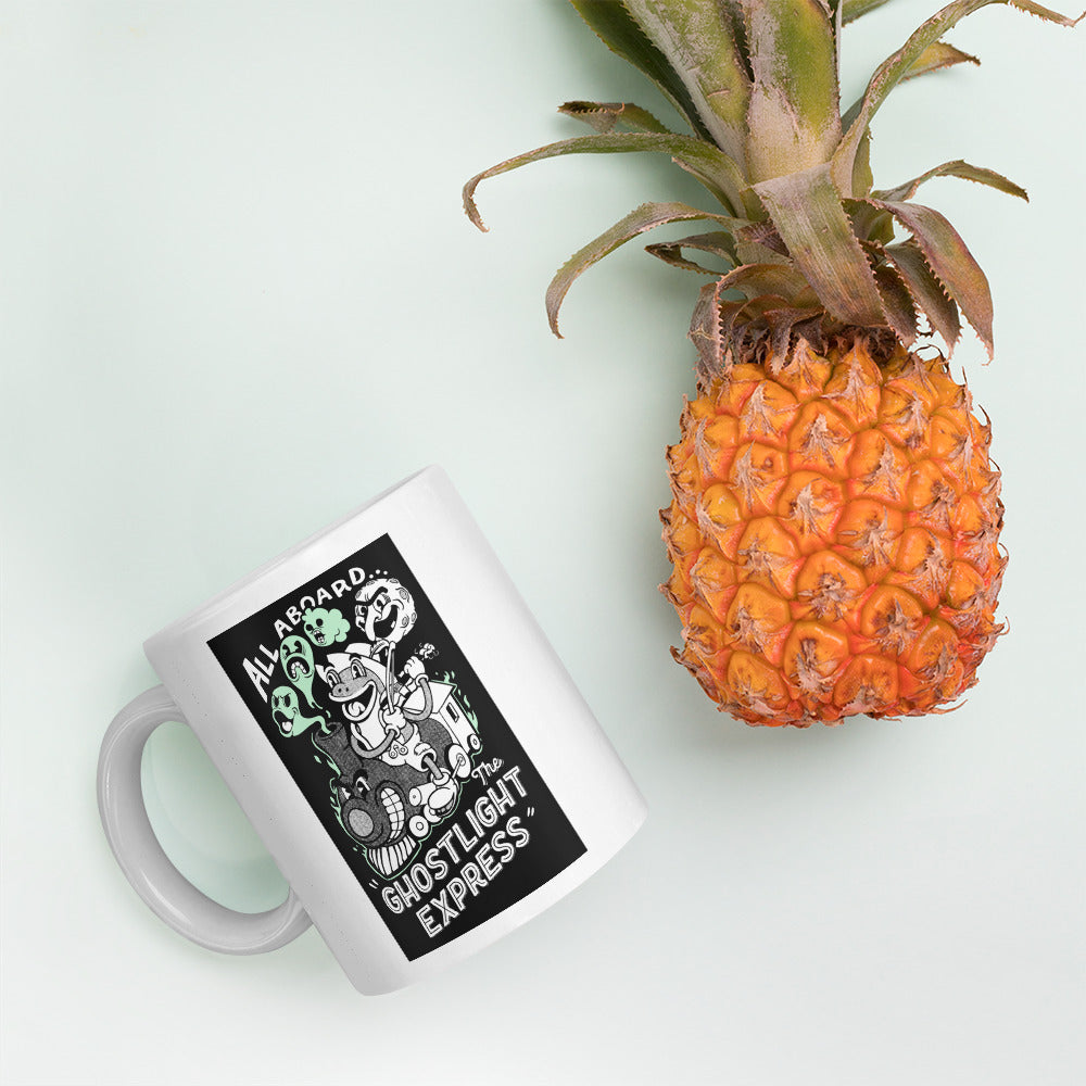 All Aboard the Ghostlight Express - White Glossy Mug