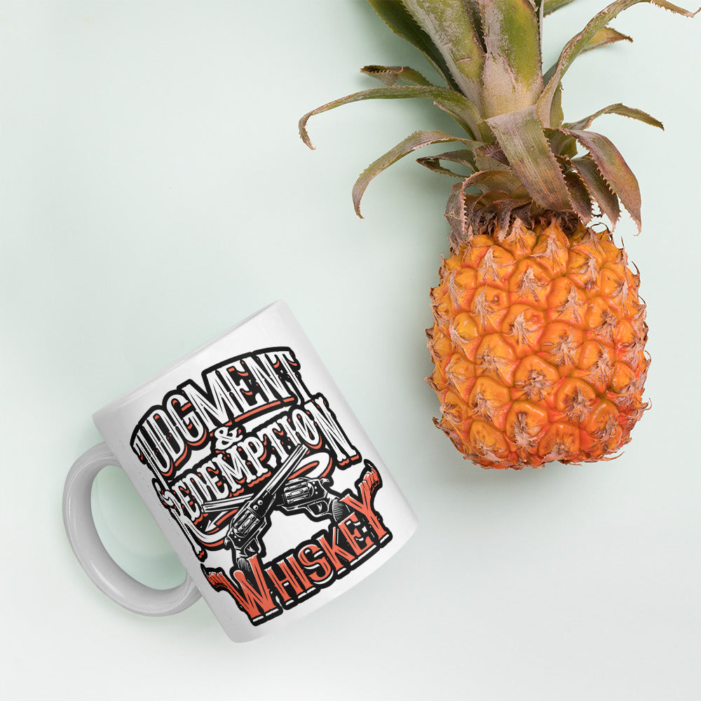 Judgment and Redemption - White Glossy Mug