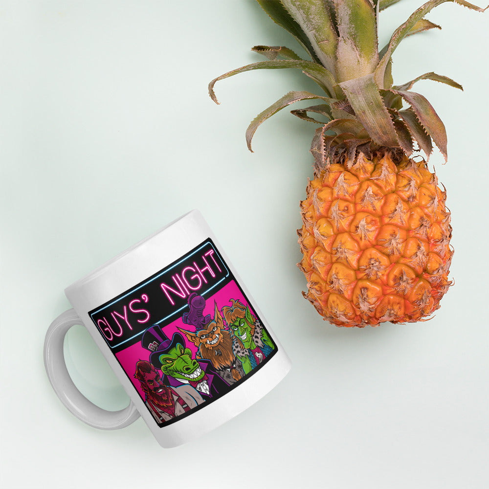 Guys' Night - White Glossy Mug