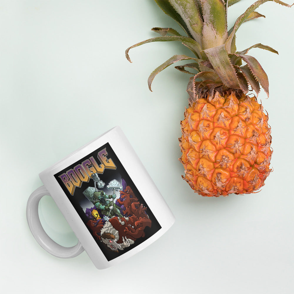 BOOGLE - White Glossy Mug