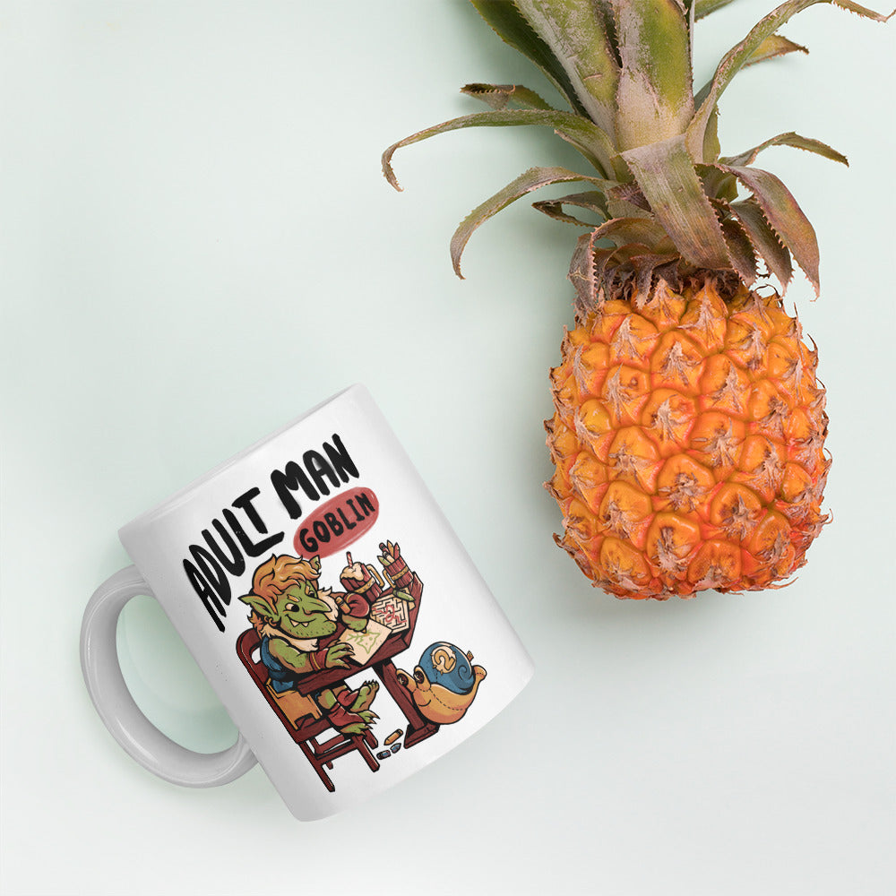 Adult Man Goblin - White Glossy Mug