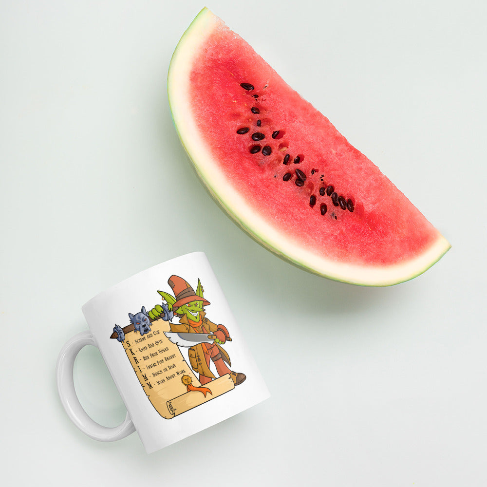 The S.K.R.I.M.M System - White Glossy Mug