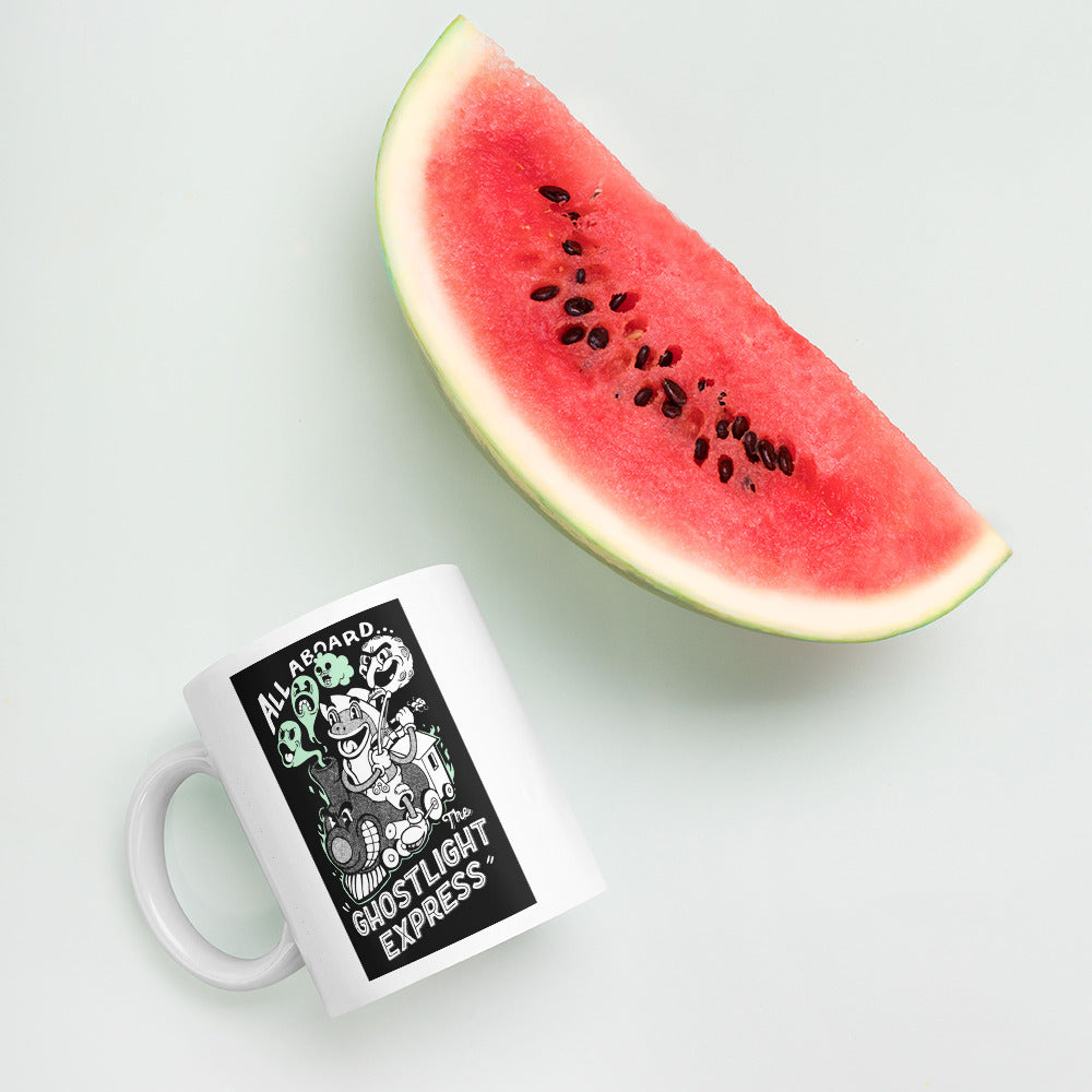 All Aboard the Ghostlight Express - White Glossy Mug