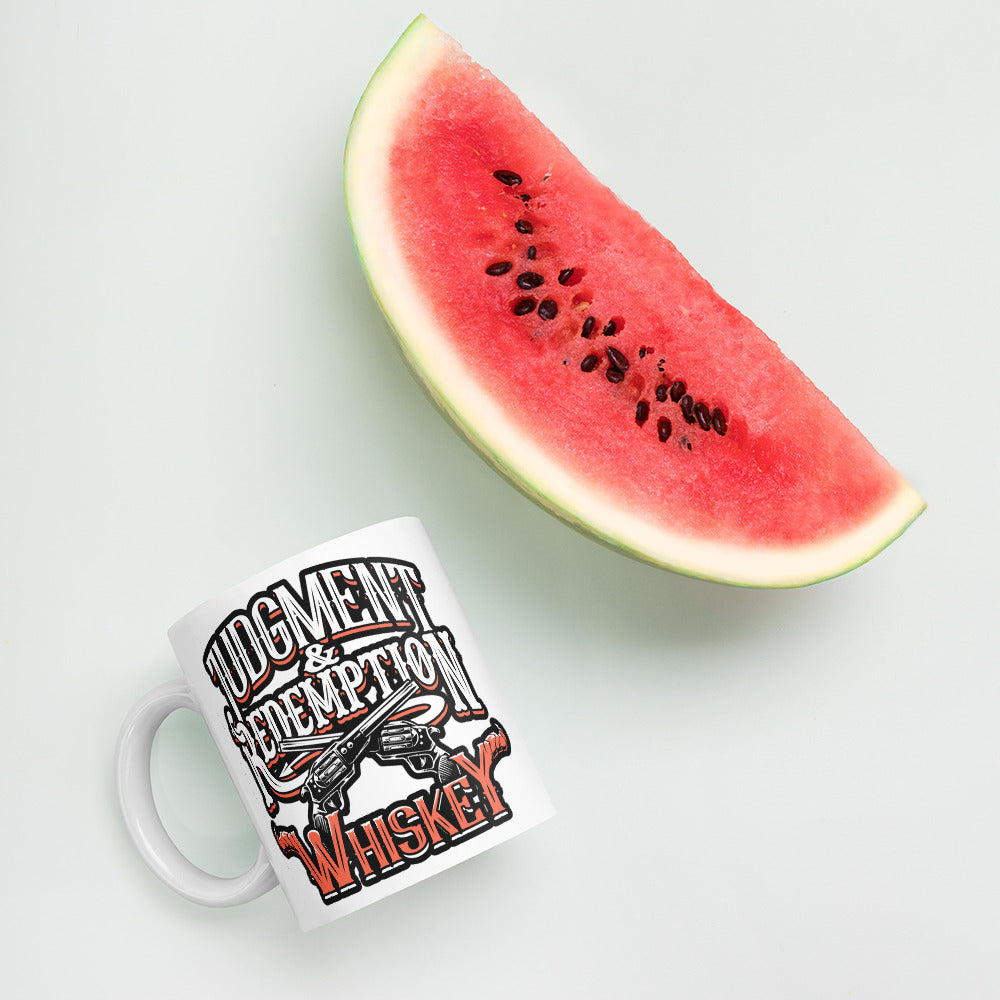 Judgment and Redemption - White Glossy Mug