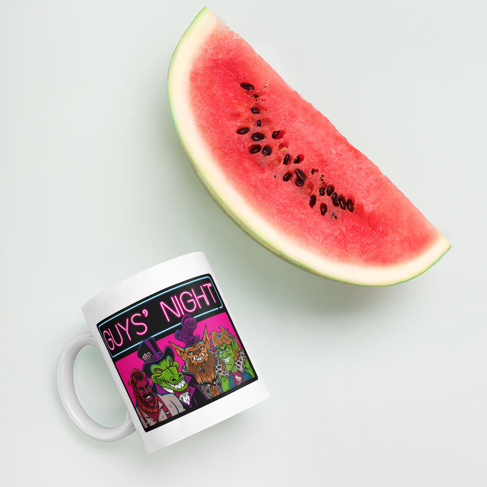 Guys' Night - White Glossy Mug