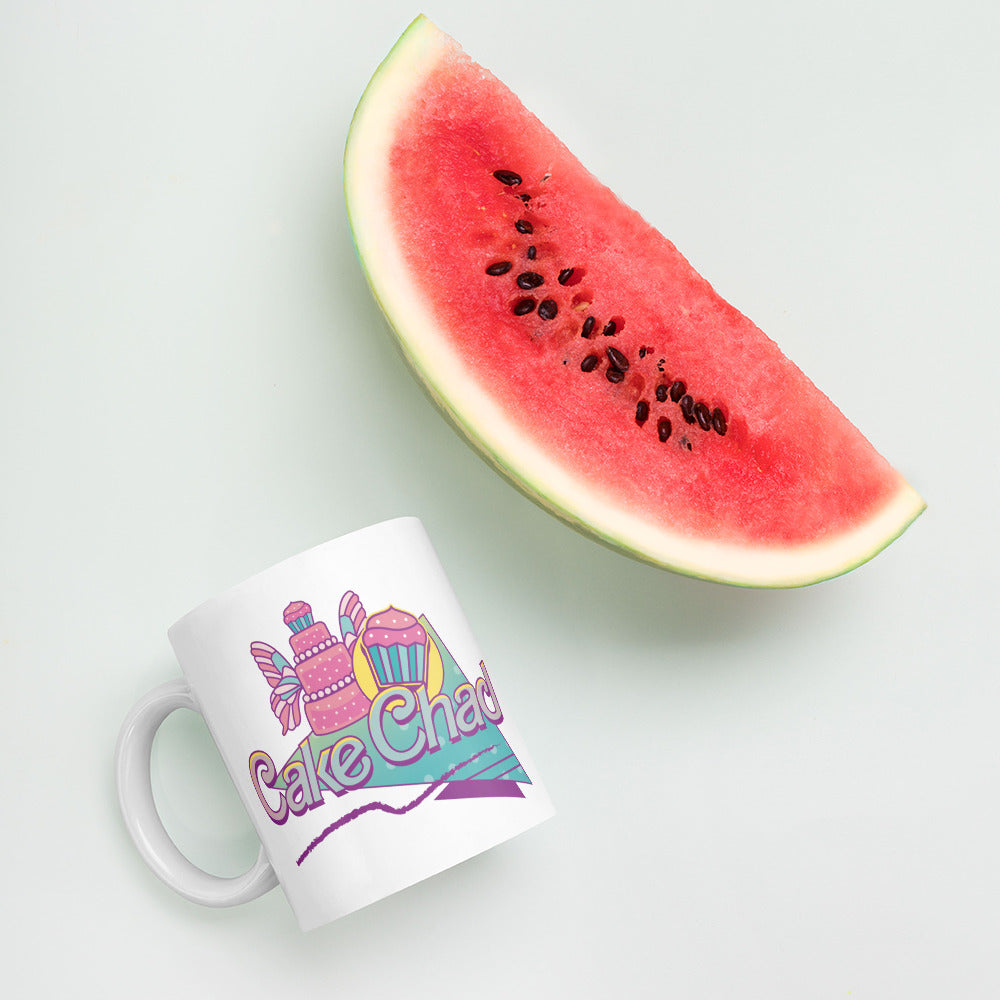 Cake Chad - White Glossy Mug