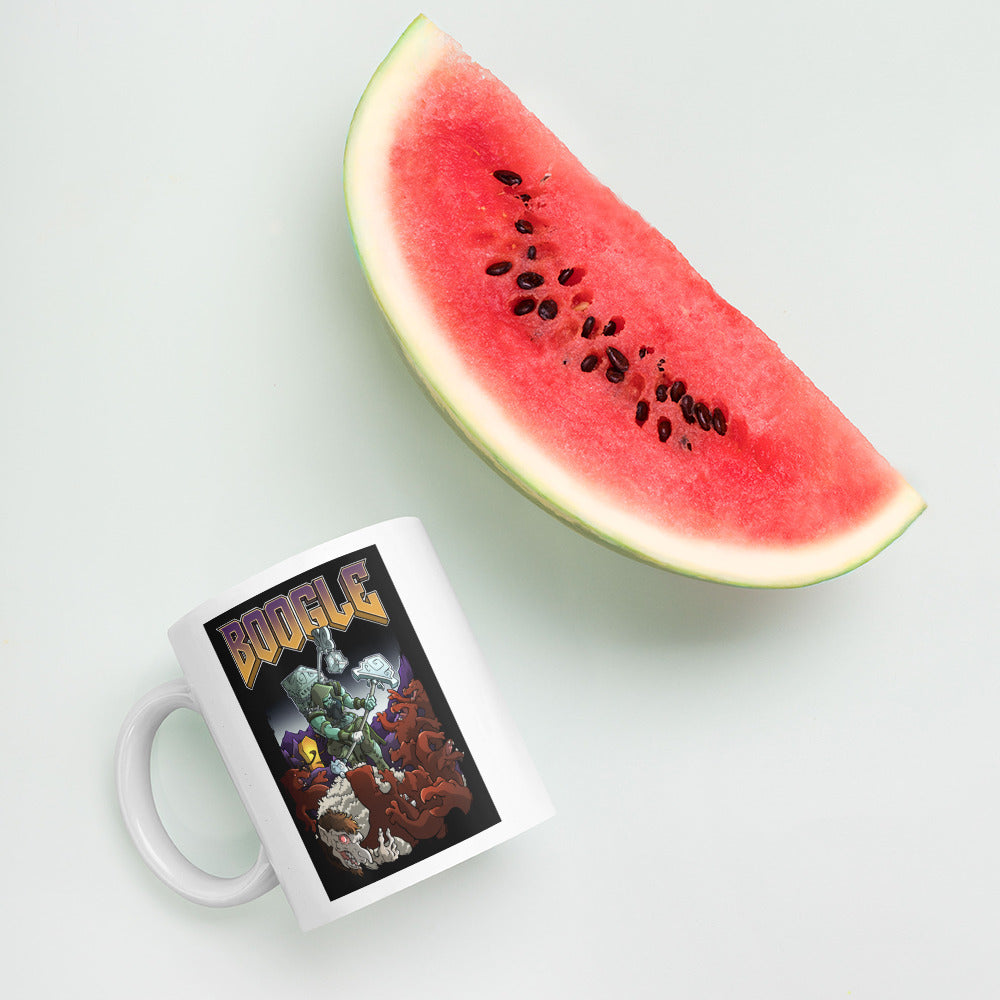 BOOGLE - White Glossy Mug