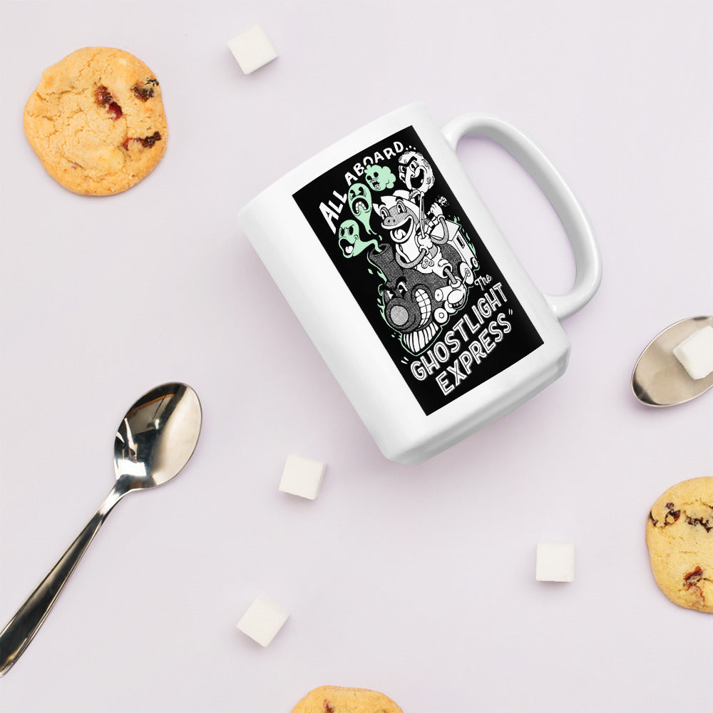 All Aboard the Ghostlight Express - White Glossy Mug