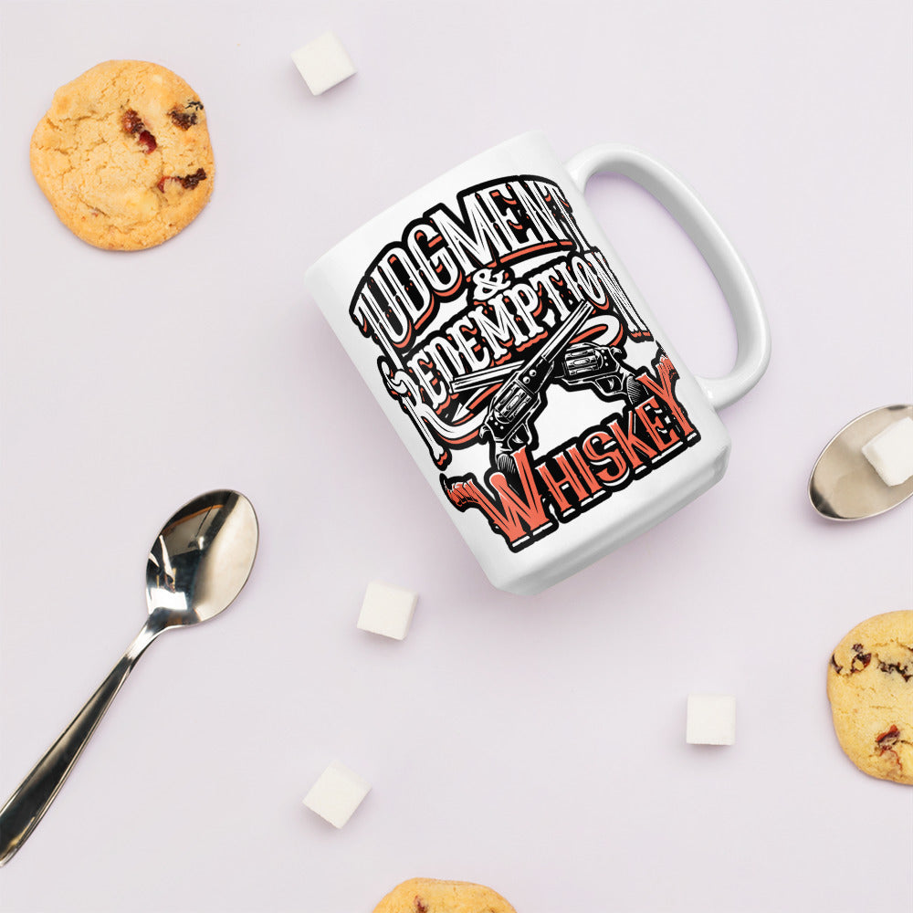 Judgment and Redemption - White Glossy Mug