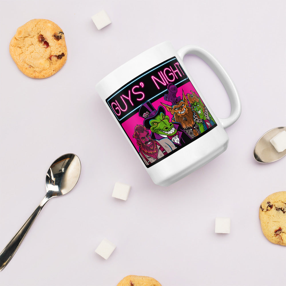 Guys' Night - White Glossy Mug