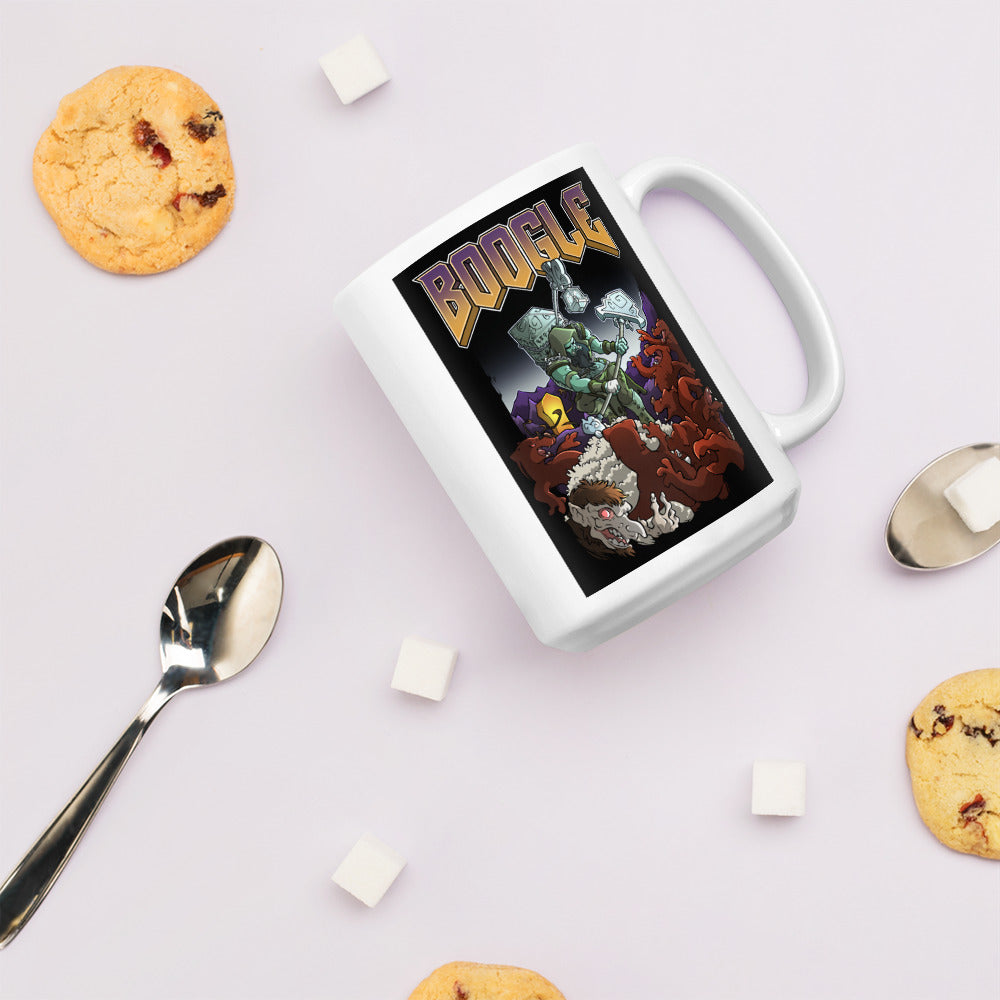 BOOGLE - White Glossy Mug