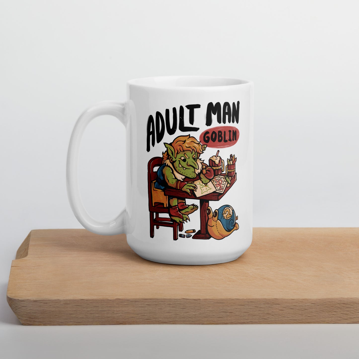 Adult Man Goblin - White Glossy Mug