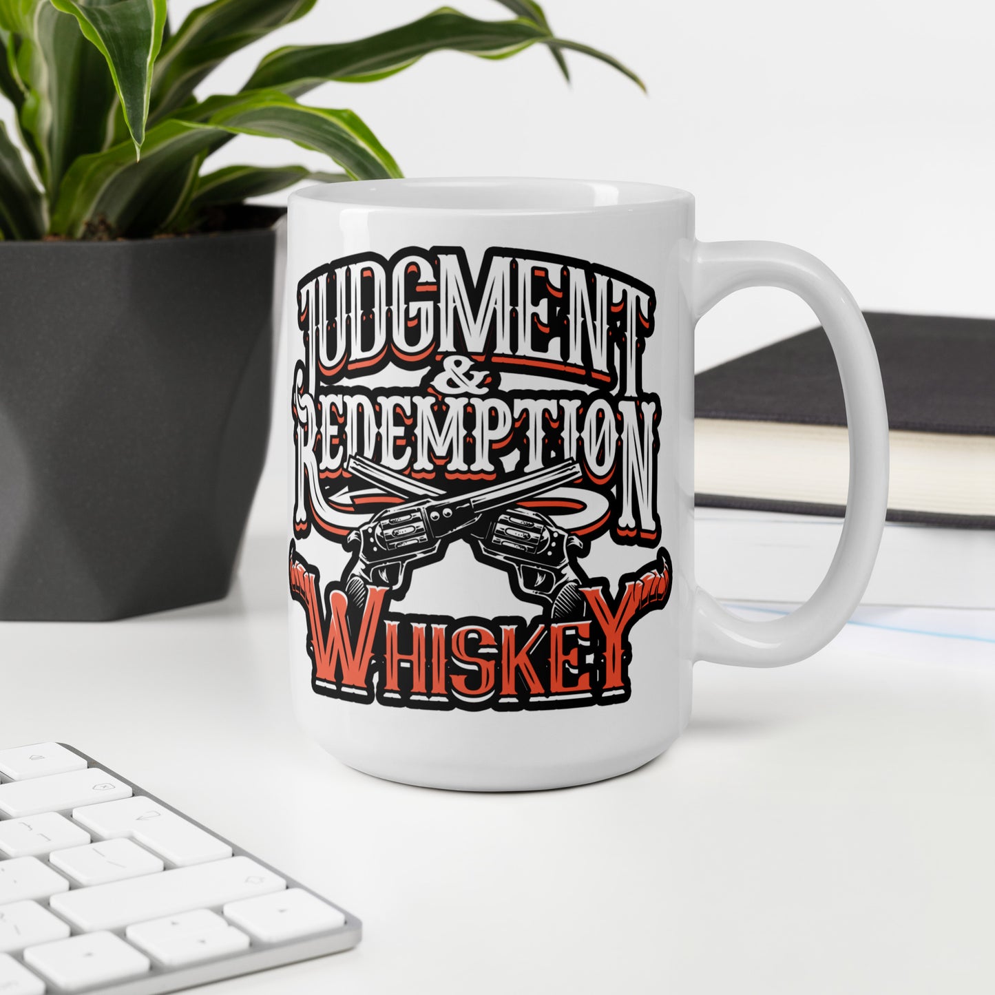 Judgment and Redemption - White Glossy Mug
