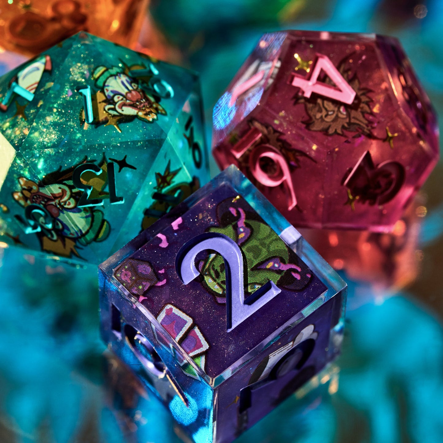 Avantris x Dispel Dice "Once Upon a Witchlight" Iconic 7-Piece Dice Set