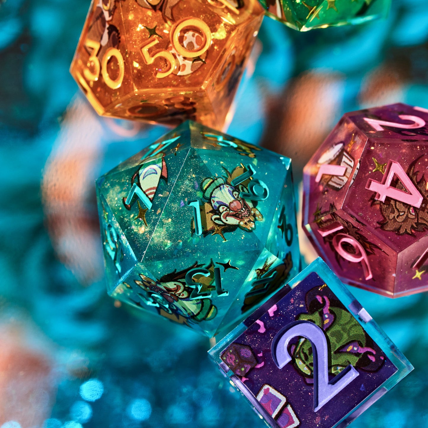 Avantris x Dispel Dice "Once Upon a Witchlight" Iconic 7-Piece Dice Set