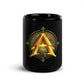 Avantris Logo - Black Glossy Mug