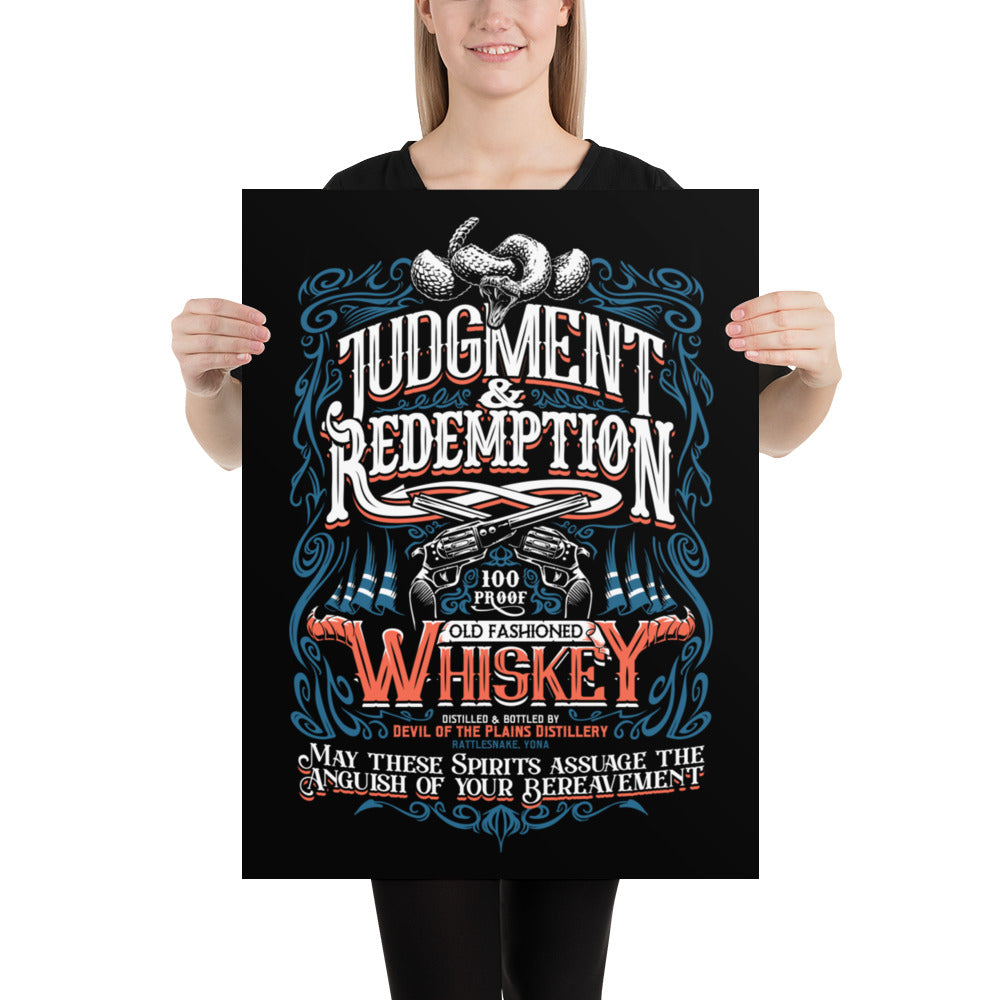 Judgment & Redemption Whiskey - Poster