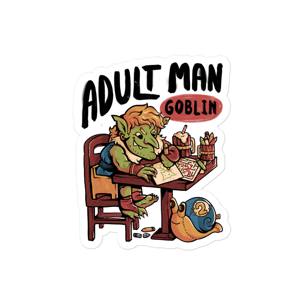 Adult Man Goblin - Sticker – Legends of Avantris