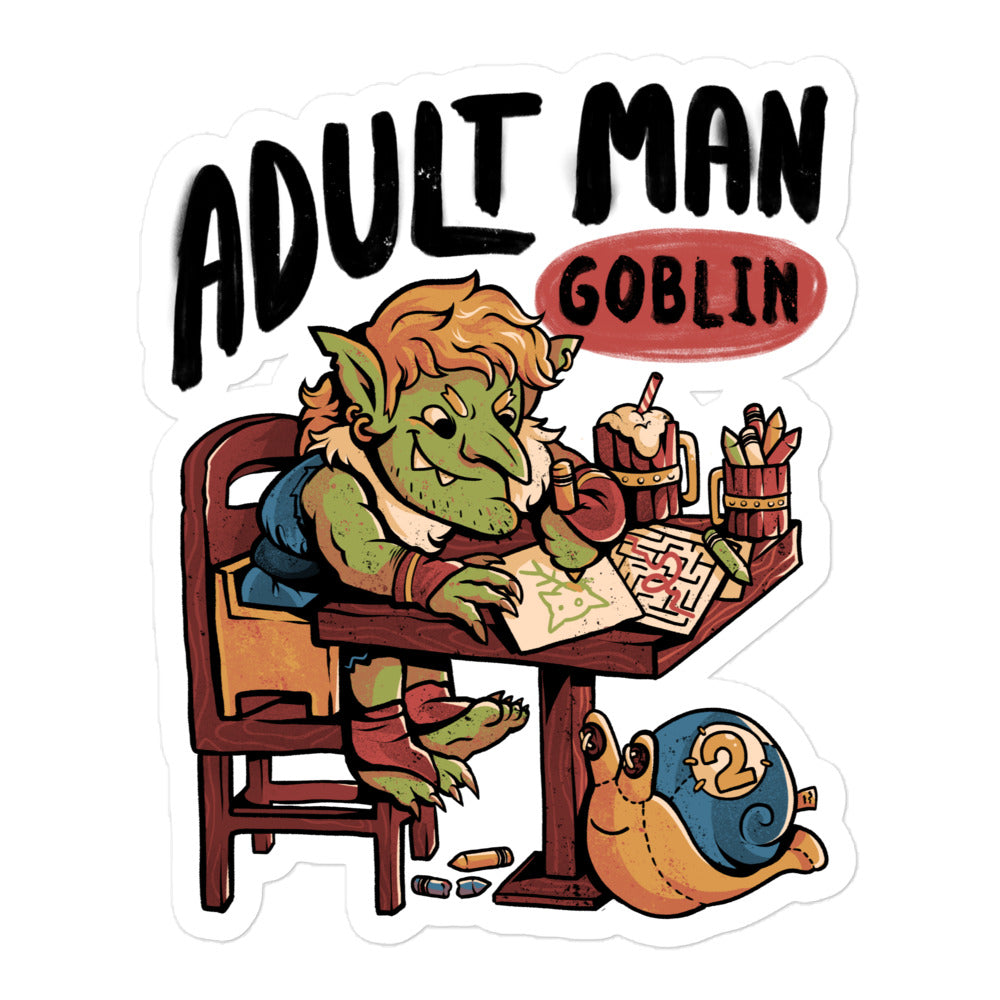 Adult Man Goblin - Sticker