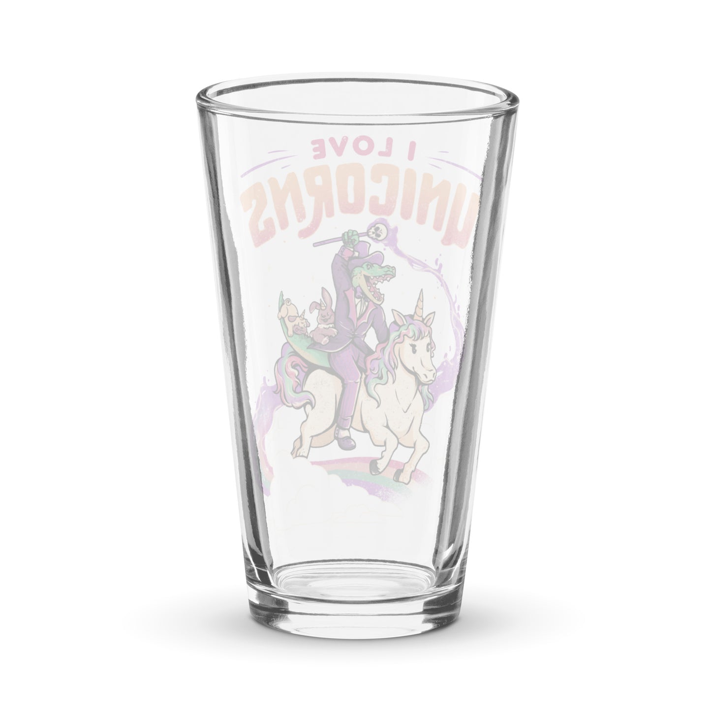 I Love Unicorns - Pint Glass