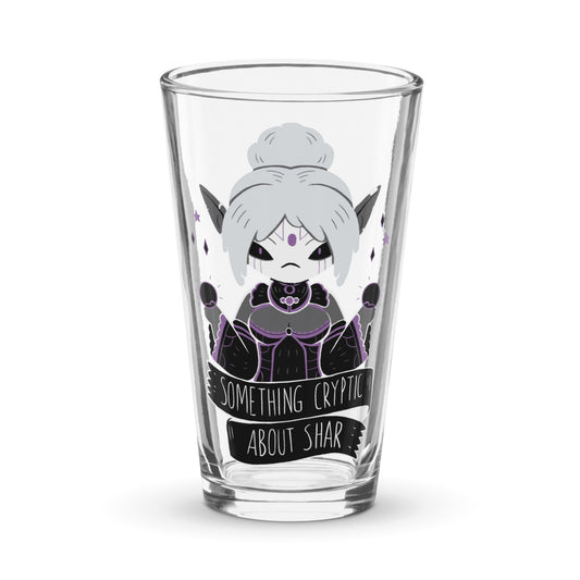 Something Cryptic About Shar - Pint Glass