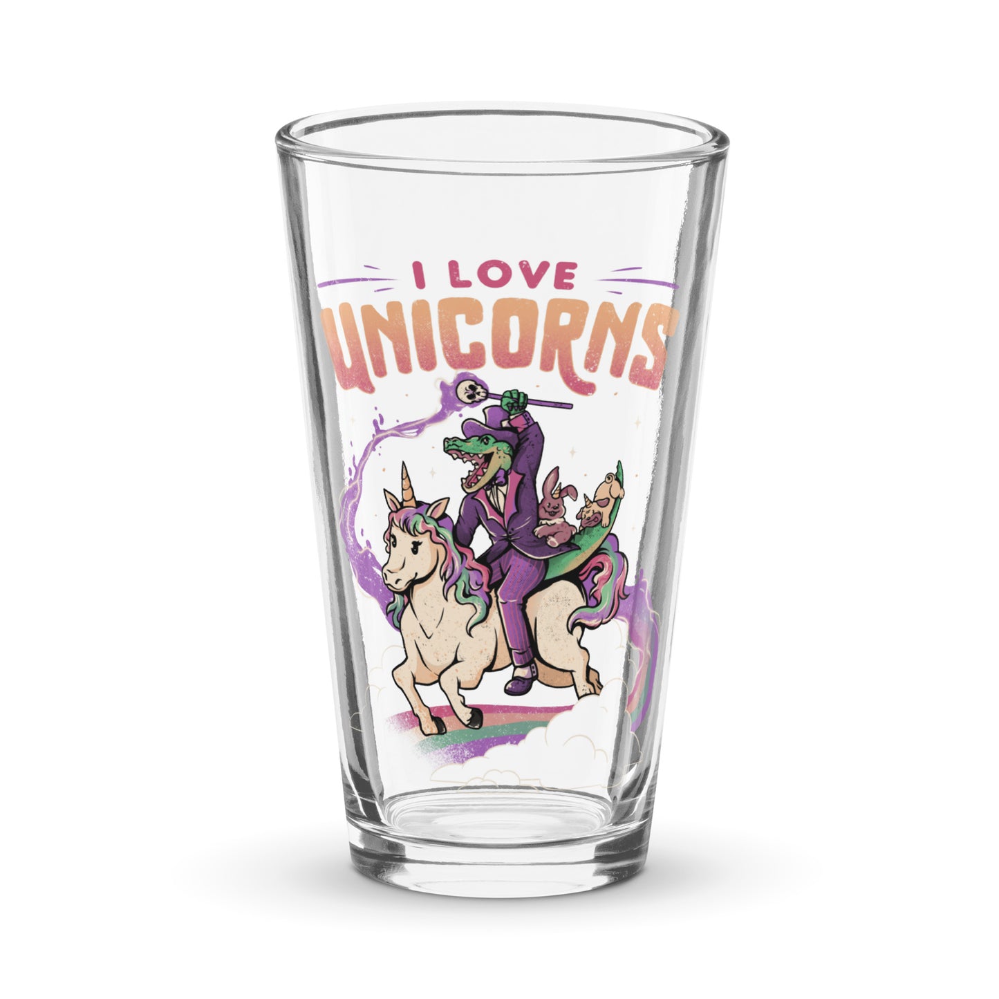 I Love Unicorns - Pint Glass