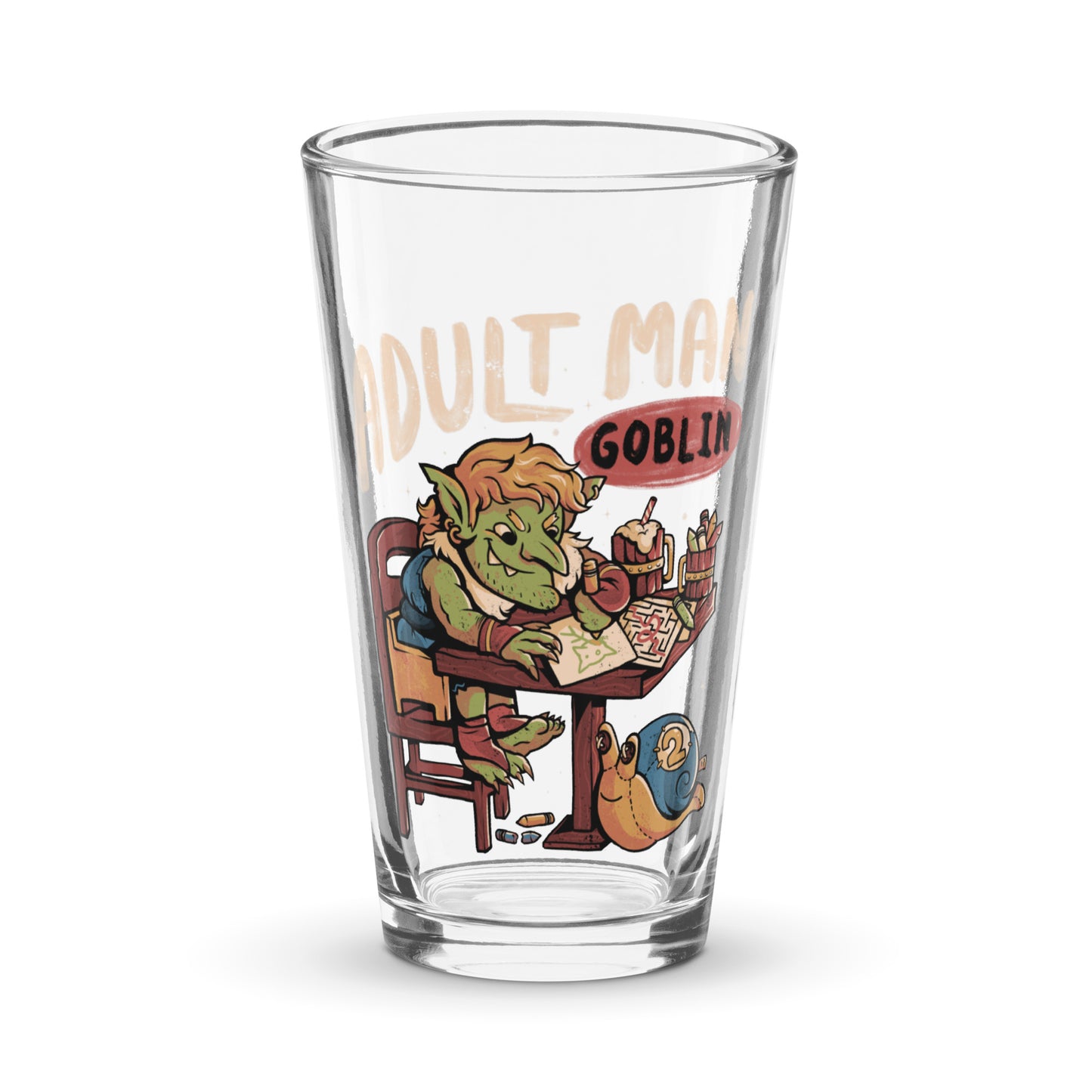 Adult Man Goblin - Pint Glass