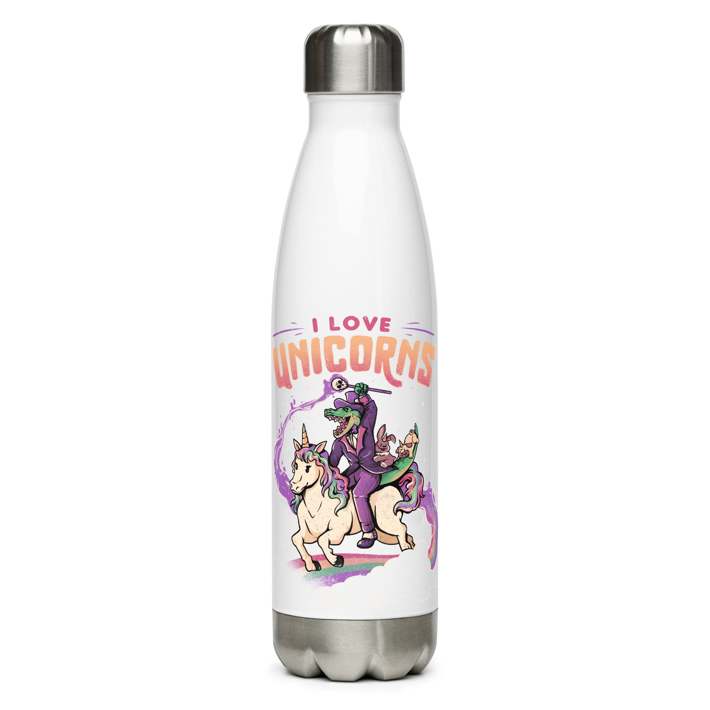 I Love Unicorns - Water Bottle