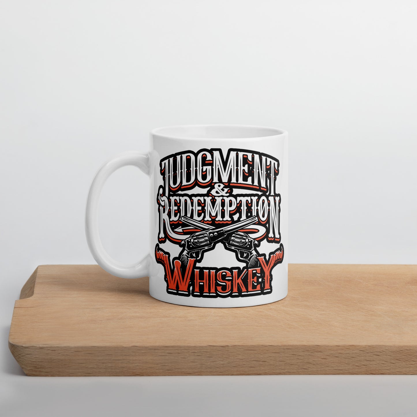Judgment and Redemption - White Glossy Mug
