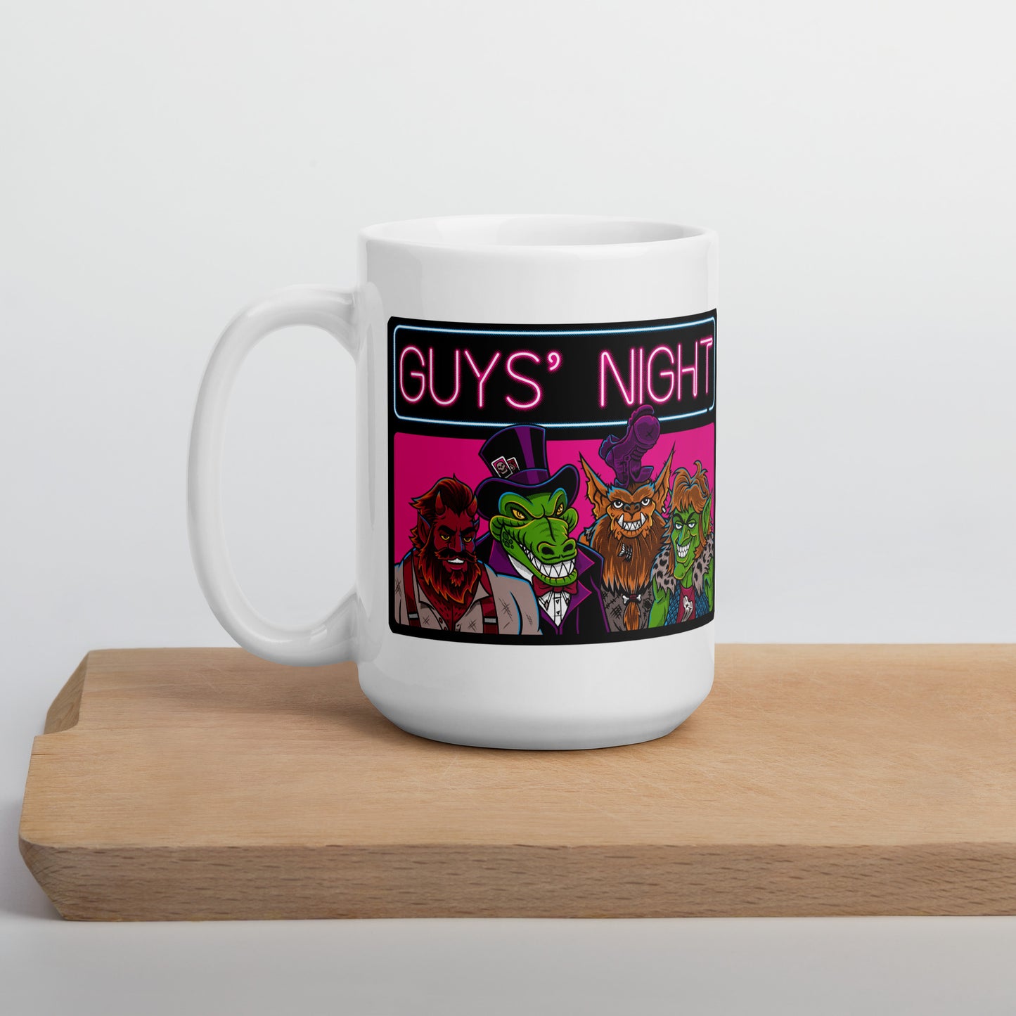 Guys' Night - White Glossy Mug
